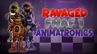 Fnaf l Speed Edit Making Ravaged Fnaf 1 Animatronics [upl. by Omsare97]