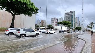 CHUVA EM RECIFE ALAGA AVENIDA BOA VIAGEM 28 ABRIL 2024 [upl. by Thorman]