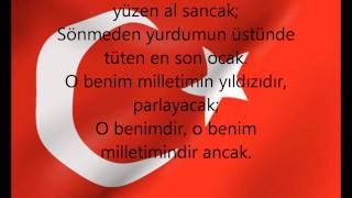 istiklal marşı sozleriturkish anthem lyrics HD [upl. by Gundry]