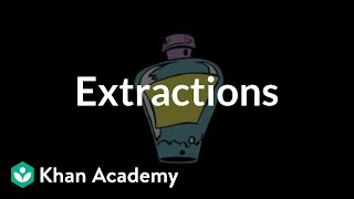 Extractions  Chemical processes  MCAT  Khan Academy [upl. by Wappes575]