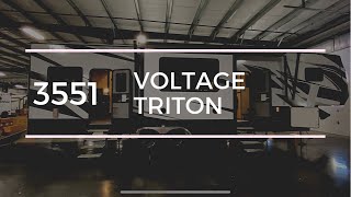 21 Voltage Triton 3551 Full Tour  5th Wheel Toy Hauler by Dutchmen RV [upl. by Skantze]