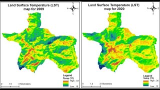 Land surface temperature LST monitoring using Landsat imagery in Google Earth Engine [upl. by Hanavas]