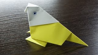 cómo hacer un pájaro de papel  origami [upl. by Junia]