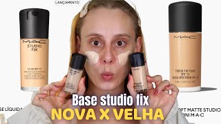 COMPARANDO A BASE STUDIO FIX da MAC NOVA x ANTIGA tem DIFERENÇA [upl. by Eniliuqcaj72]