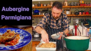 Making Aubergine Parmigiana [upl. by Nnaaihtnyc]