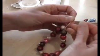 How to make oven baked clay beads to make a bracelet jewelry [upl. by Pepe]