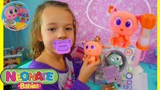 Neonate Baby Doll  Weird Nertlie Rare Newborn Baby  Play Doh Doctor Drill Fill DisneyCarToys Vlog [upl. by Anatniuq]