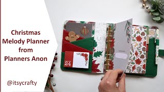 Christmas planner setup  Deck the Halls Melody planner by Planners Anonymous [upl. by Nievelt587]