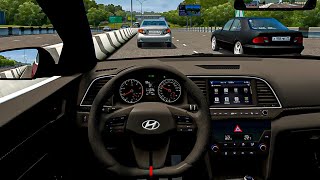 Hyundai Elantra  City Car Driving  Logitech G29 Gameplay [upl. by Lraed]