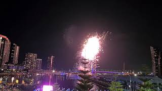 Melbourne docklands New Year Firework 2022 [upl. by Lyckman]