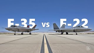 F 22 Raptor VS F 35 Lightning II  5th Generation Fighter Jet Comparison [upl. by Audette33]