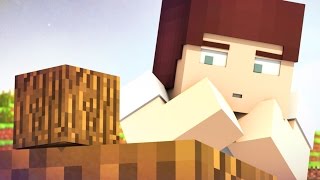 Getting Wood Minecraft Animation [upl. by Osithe]