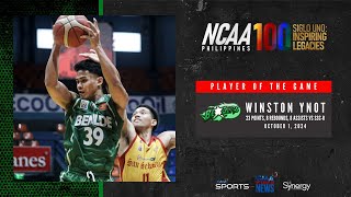 Player of the Game  Winston Ynot vs SSCR  NCAA Season 100 [upl. by Eisnil]