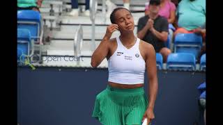 Visible emotion from Leylah Fernandez in Miami [upl. by Jose]