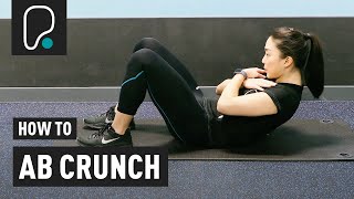 AB EXERCISE  How to do an abdominal crunch ab crunch [upl. by Robena]