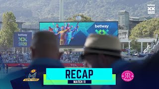 Betway SA20  Match 11 Recap  MI Cape Town ruled supreme in the first Cape derby of Season 2 [upl. by Glynias]