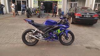 Suara Knalpot R9 GP Yamaha R15 V3 [upl. by Aicenert]