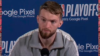 Domantas Sabonis breaks down gamewinning dunk against Spurs  Postgame interview [upl. by Ferdinand944]