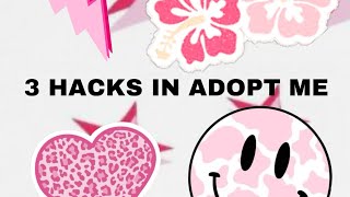 3 HACKS FOR ADOPT ME ☆ [upl. by Nicolina]