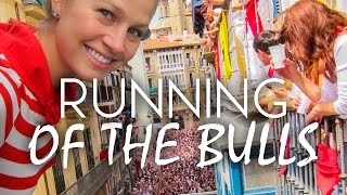 The Running of the Bulls in Pamplona [upl. by Yeca]