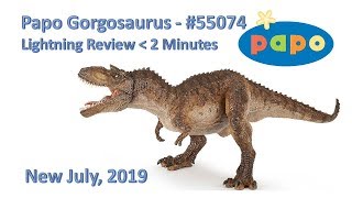 Papo Gorgosaurus  2019  Lightning Review [upl. by Elleinwad]