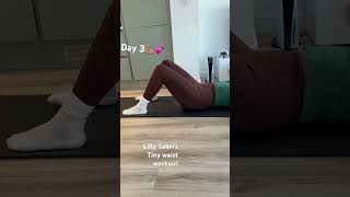 Tiny waist workout Daisy keech fitness fitnessshorts weightloss homeexercise fatlossexercises [upl. by Longawa]