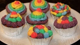 Rainbow cupcakes decoration [upl. by La Verne]