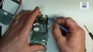 How to Remove the Screen on a Blackberry Curve 9320 Part 1 [upl. by Ivar]