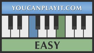 Gaudeamus Igitur  Easy Piano Lesson Tutorial [upl. by Eenahs205]