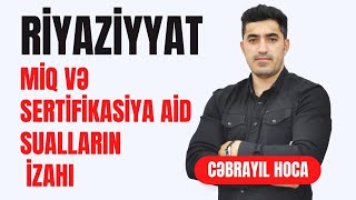 Cəbrayıl müəllim l Riyaziyyat çətin sualların izahı Riyaziyyat miq mhm [upl. by Bernat]