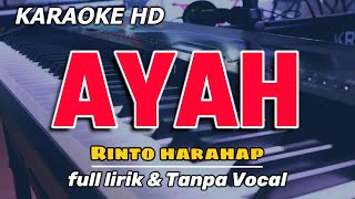 Karaoke AYAH  Rinto Harahap  Full Lirik Tanpa Vocal [upl. by Dara]