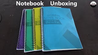 200 Page Notebook  Uniqpal Spiral Notebook A4 Size  Dibba Unboxing  200 पेज नोटबुक कॉपी । [upl. by Adalai]