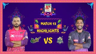 Match 13  Highlights  Sylhet Strikers vs Chattogram Challengers [upl. by Carn]