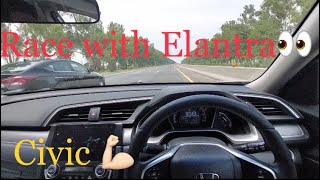 ELANTRA Vs CIVIC😎 Cutting on civic😇 Ch Usman Bhatti😍 [upl. by Kynan241]