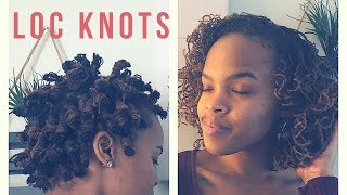 Trying Loc Knots on my Braidlocs [upl. by Birmingham736]