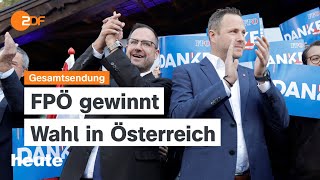 heute 1900 Uhr vom 29092024 Sieg für FPÖ in Österreich Brandstiftung in Essen [upl. by Maice875]