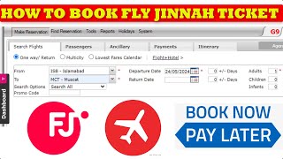 Fly Jinnah  How to Book Fly Jinnah Ticket 2024 [upl. by Kitty]