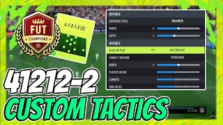 THE MOST META STARTER CUSTOM TACTICS IN FIFA 22  412122 CUSTOM TACTICS  PLAYER INSTRUCTIONS [upl. by Engamrahc]