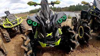 First Ride On His New CanAm Renegade Xmr 1000r [upl. by Aicekan]