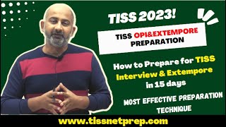 How to prepare for TISS Interview amp Extempore in 15 Days [upl. by Buzz]