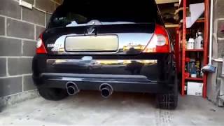 Renault Clio 182 Exhaust Tone  PopampBang Map Track Car [upl. by Amabel539]