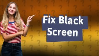 How to fix black screen on LCD TV [upl. by Ellerd332]