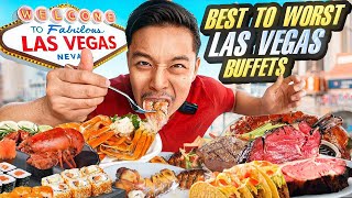 The BEST To WORST Buffets In Las Vegas In 2024 RANKED [upl. by Einrae]