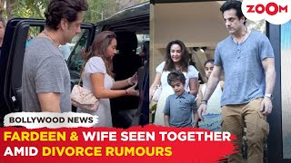 Fardeen Khan amp wife Natasha SPOTTED together with children amid divorce RUMOURS [upl. by Bryant]