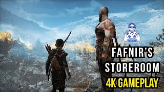 God of War – Fafnirs Storeroom – 4K Gameplay [upl. by Enyal]