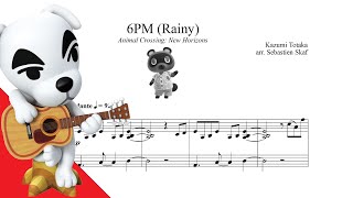 6PM Rainy  Animal Crossing New Horizons Piano arrangement [upl. by Newol9]