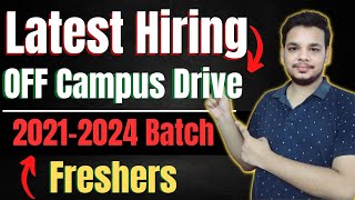 Infosys Hiring  OFF Campus Drive  2021  2022  2023  2024 Batch Hiring  Latest Fresher Jobs [upl. by Ettelrahc257]