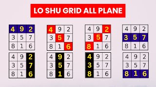 Lo Shu Grid Plane 816 951 438 258 456 276 492 357 Numerology Analysis  Loshu Grid [upl. by Suiramad]