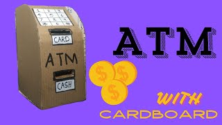 How to make ATM with Cardboard Without Motor  DIY Working ATM [upl. by Anagrom]