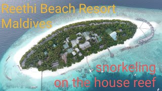 Reethi Beach Resort Maldivessnorkeling on the house reef [upl. by Sudderth]